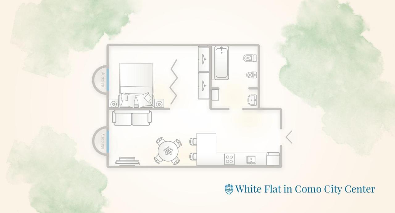 White Flat In Como City Center By Rent All קומו מראה חיצוני תמונה